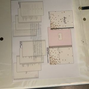 Kate Spade Gold Dot Party Planner